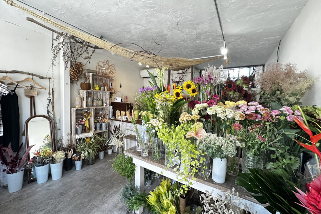 色とりどりの花